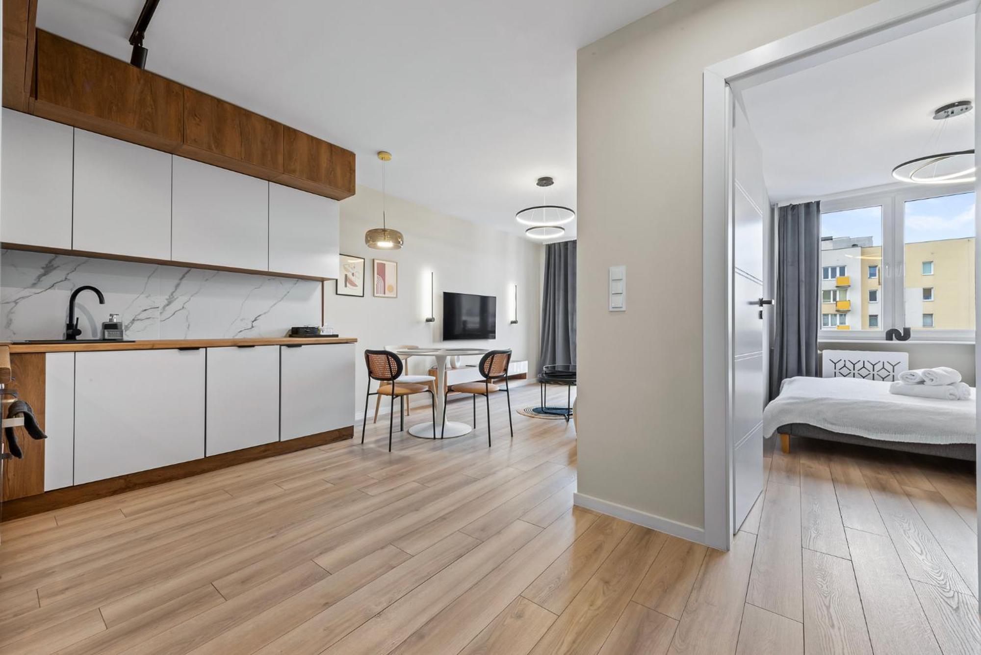 Rentplanet - Apartament Miedzynarodowa Varšava Exteriér fotografie